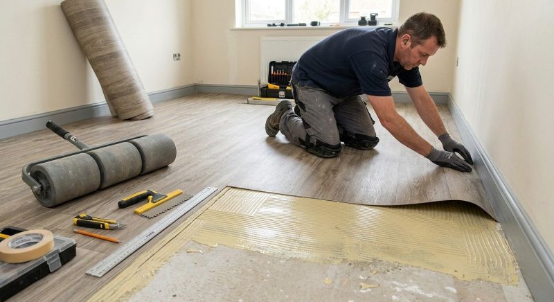 Sheet Linoleum Installation in Laurel, MD